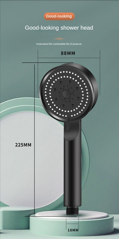 Chuveiro de Alta Pressão com 5 Modos, Chuveiro Ajustável com Mangueira, Economia de Água, Parada de Chave Única, Bico de Pulverização, Acessórios para Banheiro