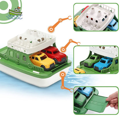 Mini Car Baby Shower Boat Carrying Toy Shower Boat Sprinkler Swimming Pool Children's Bathtub And Beach Birthday Gift