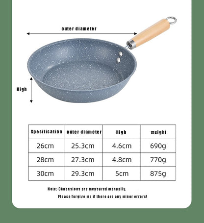 Frigideira Antiaderente de 26cm/28cm/30cm Wok para Casa, Bife, Ovo, Grelha, Fogão a Gás e Indução, Panela de Cozinha, Frigideira para Panquecas, Panela de Cozimento