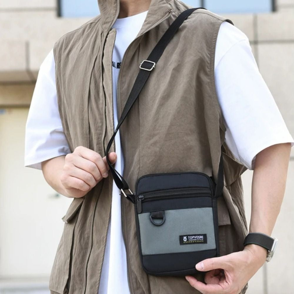 New Oxford Cloth Men Shoulder Bag Waterproof Large Capacity Crossbody Bag Comfortable Portable Messenger Bag Outdoor