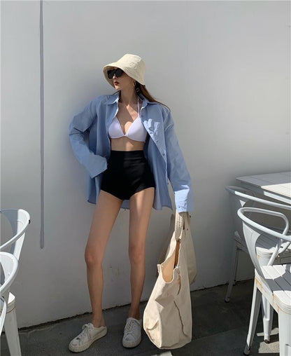 Black Shorts Women Skinny High Waist 5XL Solid Summer New Hot Girl Dancing Hipster K Pop Sexy Club Streetwear Hip Hop Casual Ins