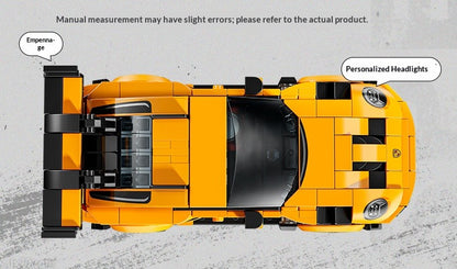 Lego Building Blocks Série Mecânica 911 Carro Esportivo Blocos de Montar Modelo de Corrida, Brinquedo de Carro de Alta Dificuldade Presente para Menino