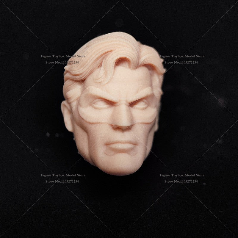 1/12 Quadrinhos Lanterna Verde Design de Máscara Escultura de Cabeça Masculina Não Pintada Guy Gardner Modelo Branco Brinquedos Para Corpo 6" Ml Shf Mezco