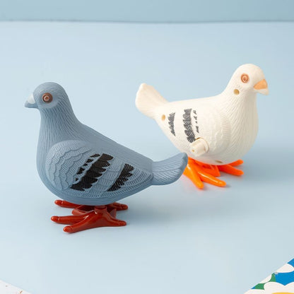 Funny Wind-Up Toys - Jumping Magpie Peacock Pigeon Dinosaur Creative Winding Puzzle Gifts for Toddlers Kids & Babies