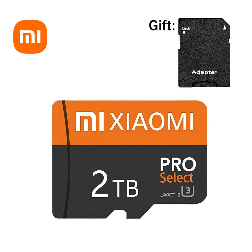 Cartão SD Xiaomi 2 TB 1 TB V30 Mini Micro Cartão Tarjeta SD Cartão de Memória Flash 128 GB 512 GB para Armazenamento de Arquivos de Alta Velocidade Cartão de Videogames