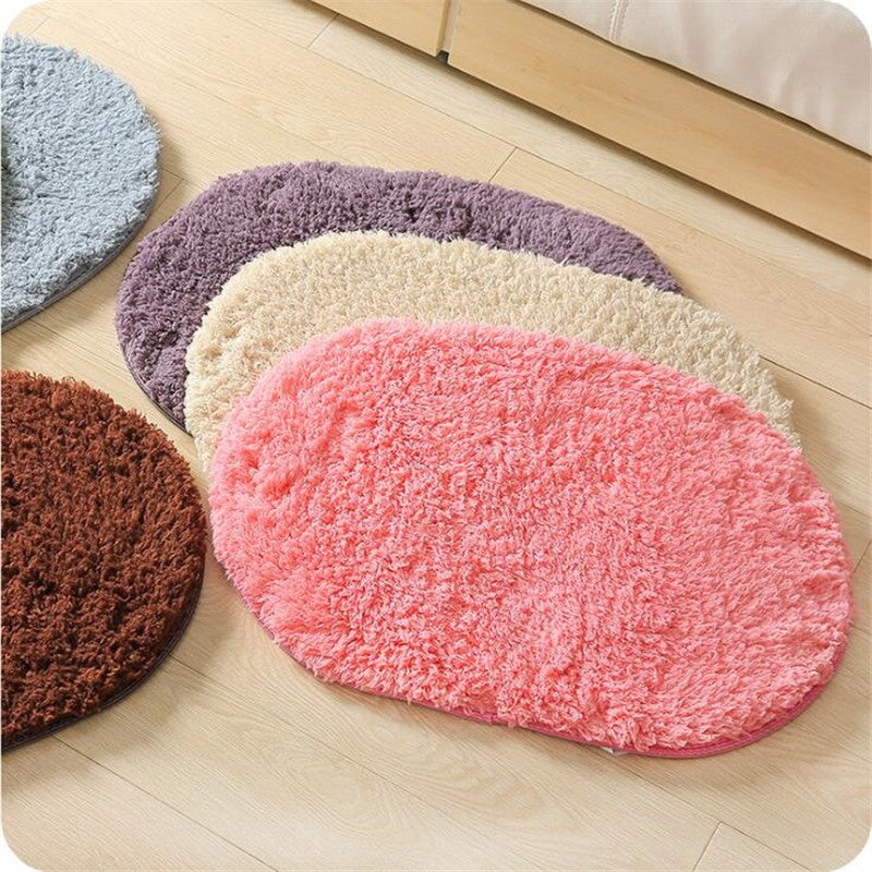 1Pc Microfiber Bathroom Comfortable Bath Pad Anti Slip Mat Bathtub Room Living Room Door Stairs Bathroom Foot Floor Mats 50*30cm