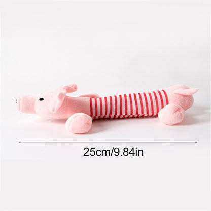 Brinquedo de Pelúcia Fofo de Pato com Som, Bicho de Pelúcia Chiador, Brinquedo para Cão que Limpa os Dentes, Brinquedo de Corda para Roer, Acessórios para Animais de Estimação