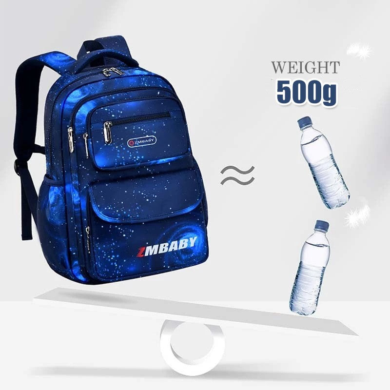 Mochila Escolar Ajustável para Crianças Meninos Meninas Leve Design Crescimento Impermeável para Ensino Fundamental