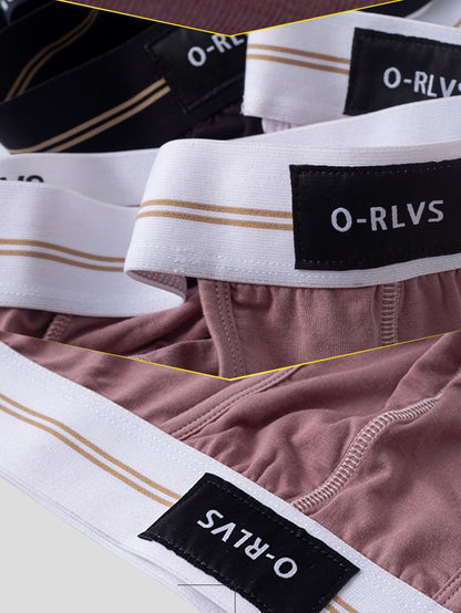 ORLVS Briefs Male Seamless Hip Design Mens Underwaer Super Large Wide 5cm Elastic Band Independent Codpiece Boy Short Pants