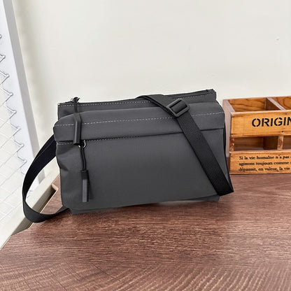Fashion Leisure Nylon Shoulder Bag Solid Color Waterproof Cross-body Unisex Messenger Bag for Men And Women