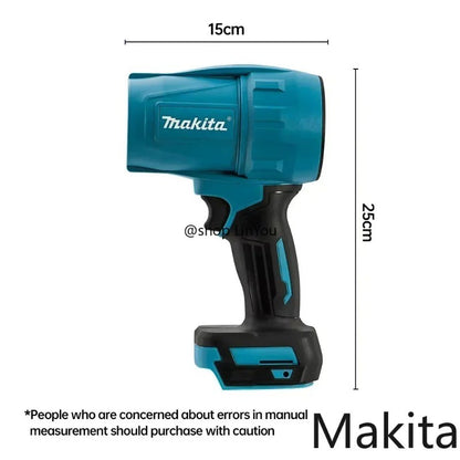 Makita Soprador Violento 30000RPM Ventilador Turbo Jet 18V Espanador de Ar Elétrico Velocidade do Vento Turbo Recarregável com Luz Ferramenta de Limpeza de Carro