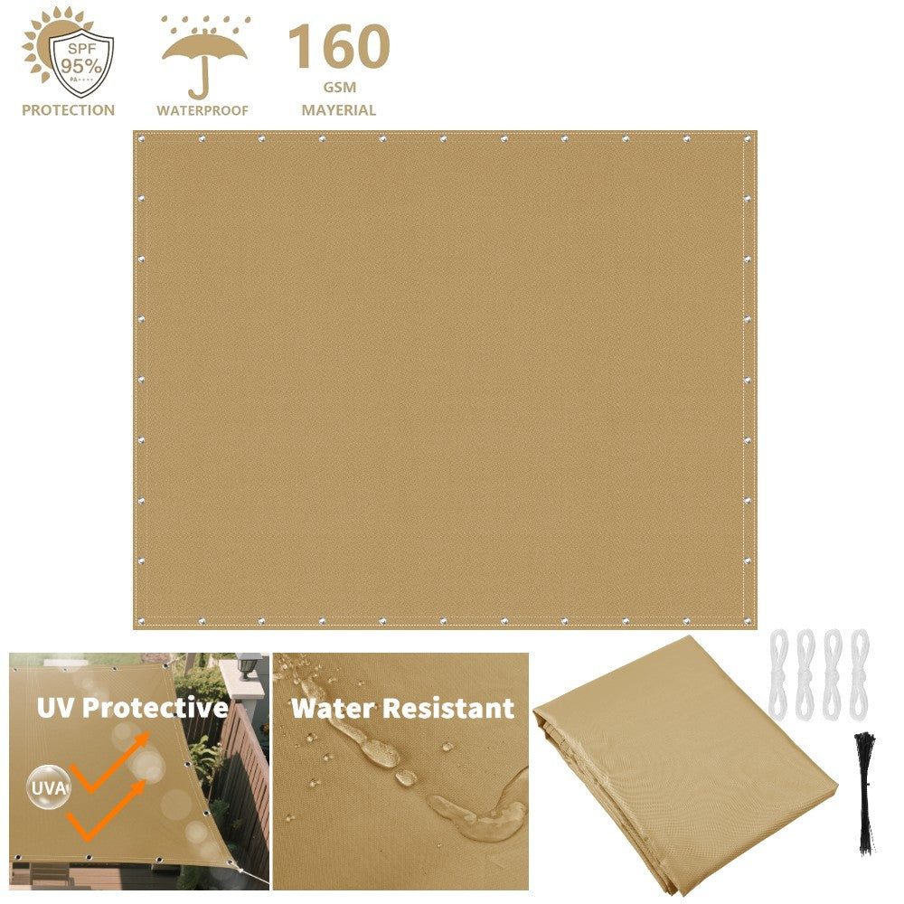 2x3/3x3/3x4/4x5M Sun Shade Sail Waterproof Outdoor Square Rectangle Garden Patio UV Block Party Canopy Pool Camp Awning Shelter