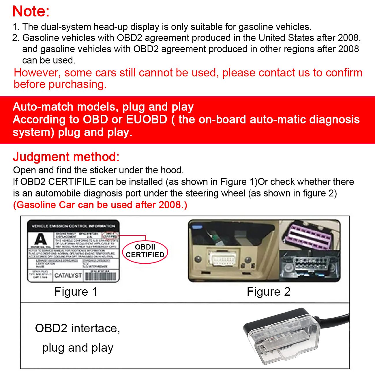 OBD + GPS HUD P24 Car OBD Head Up Display HUD on Board Computer Digital Speedometer Water Temp Fuel Consumption Slope Meter