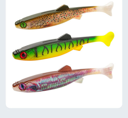 Isca Macia Grande Olho de Peixe 3D 19cm/63g Alta Resiliência Isca Falsa Artificial Adequada para Pesca de Barco e Pesca Marinha Isca Macia