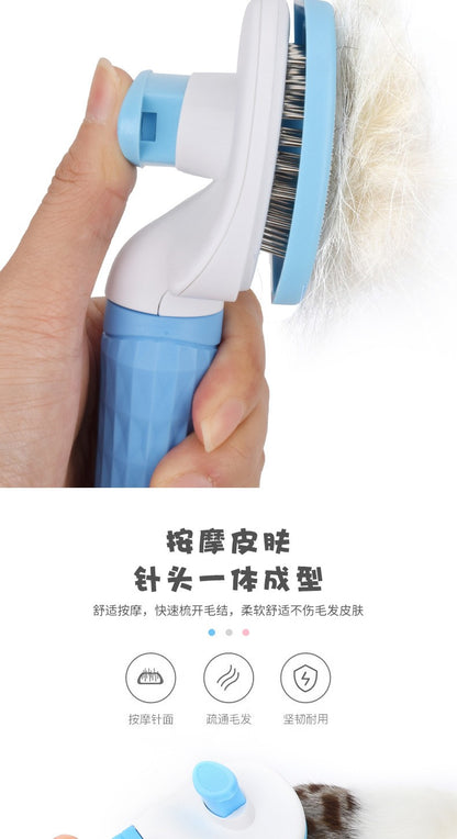 Self-cleaning Pet Hair Remove Comb Cat Slicker Brush Pet Hair Removal Comb For Cats Grooming Brushes Dog Combs Cat Accessories