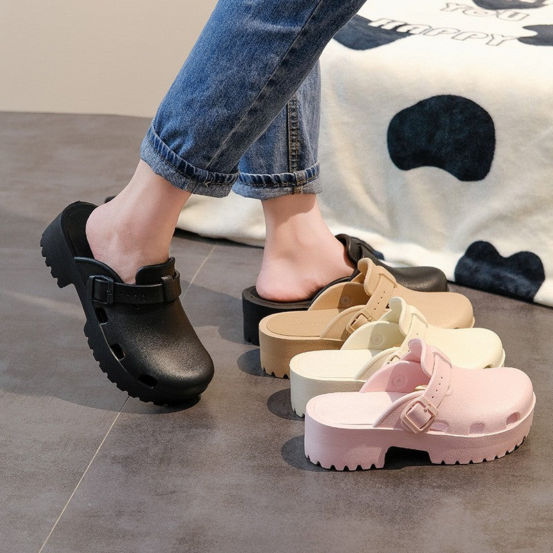 Kidmi New Women's Sandals Platform Beach Sandals EVA Flat Sandals Casual Women Shoes Summer Soft Sandals Outdoor Fashion Sandals