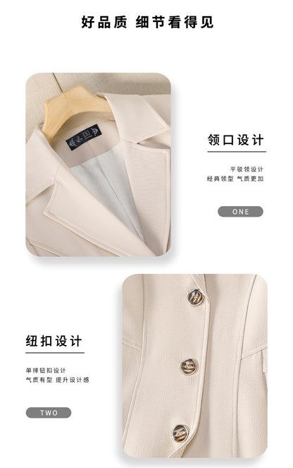 High End Female Coat Long Slim Trench Coat For Women’S England Single Breasted Khaki Women Windbreaker Larger Size Outwear