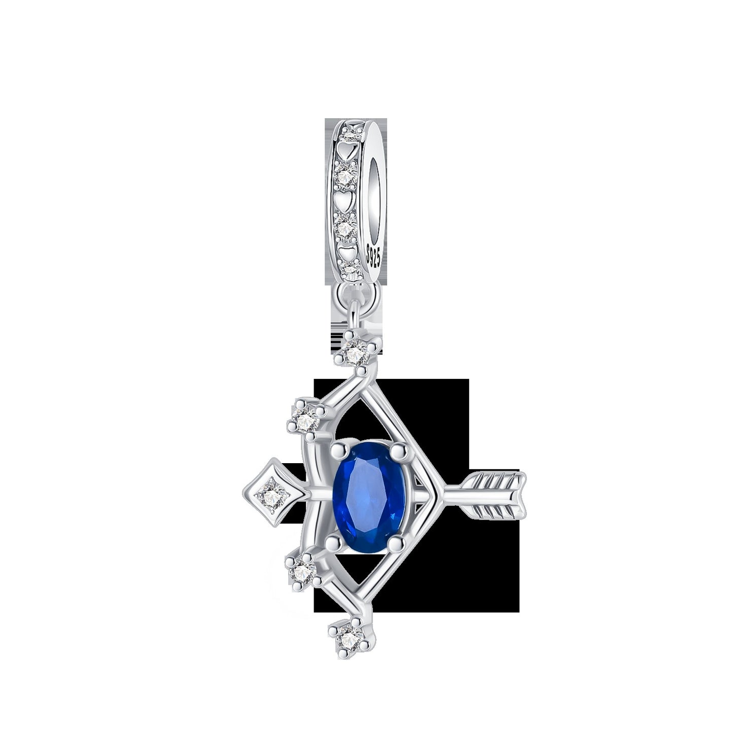 925 Sterling Silver Star Zodiac Signs 12 Constellation Pendant Fit Original Bracelet Making for Woman Jewelry Fashion Pendant