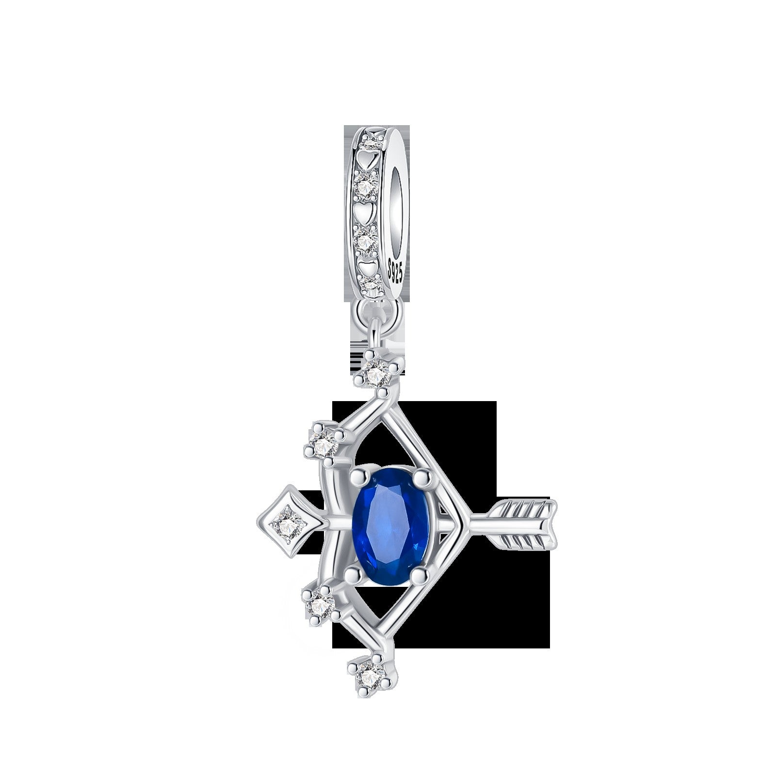 925 Sterling Silver Star Zodiac Signs 12 Constellation Pendant Fit Original Bracelet Making for Woman Jewelry Fashion Pendant