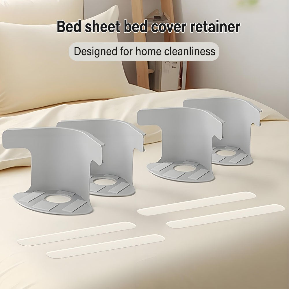 4Pcs Invisible Bedsheet Corner Tightener Clips Multifunctional Bed Sheet and Bed Cover Grippers Non-Slip Quilt Cover Fixed Clips