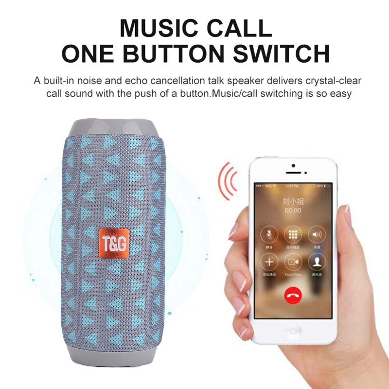Caixa De Som Bluetooth Portátil Sem Fio Alto-falante Música Subwoofer Rádio FM Áudio Bluetooth Chamada Viva-voz Baffe