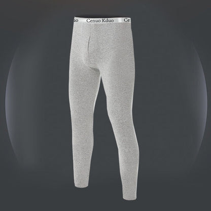 2024 New  Thermal Underwear Men Thin Fleece Leggings Elastic Underpants Solid Color Render Pants Slim Men Clothing Soft