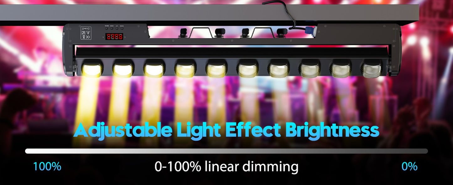 2PCS RGBW 4in1 Wall Wash Light 250W Swing Dot Beam Lights DJ Disco Party Lights LED Effect Light for Stage Theater Bar Wedding