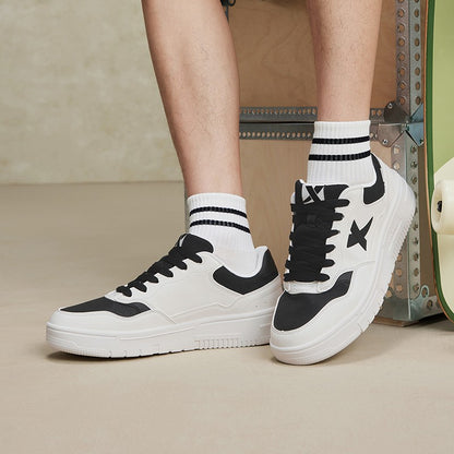 Tênis de Skate Xtep Masculino 2024 Verão Resistente ao Desgaste Sapatos de Skate Estáveis e Macios Tênis de Lazer ao Ar Livre 876319310029