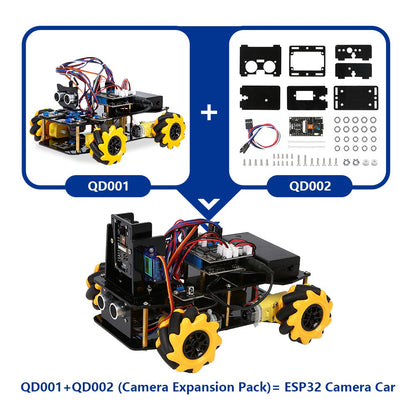 ESP32 Smart Robot Car Kit Carro de Controle Remoto para Projeto de Programação Arduino Kit de Codificação Científica de Educação STEM
