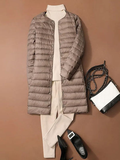 S/M Women Winter Coats 2024 New Autumn Winter O-Neck Female Thin Duck Down Jackets Portable Windproof Puffer Parkas 0-10?