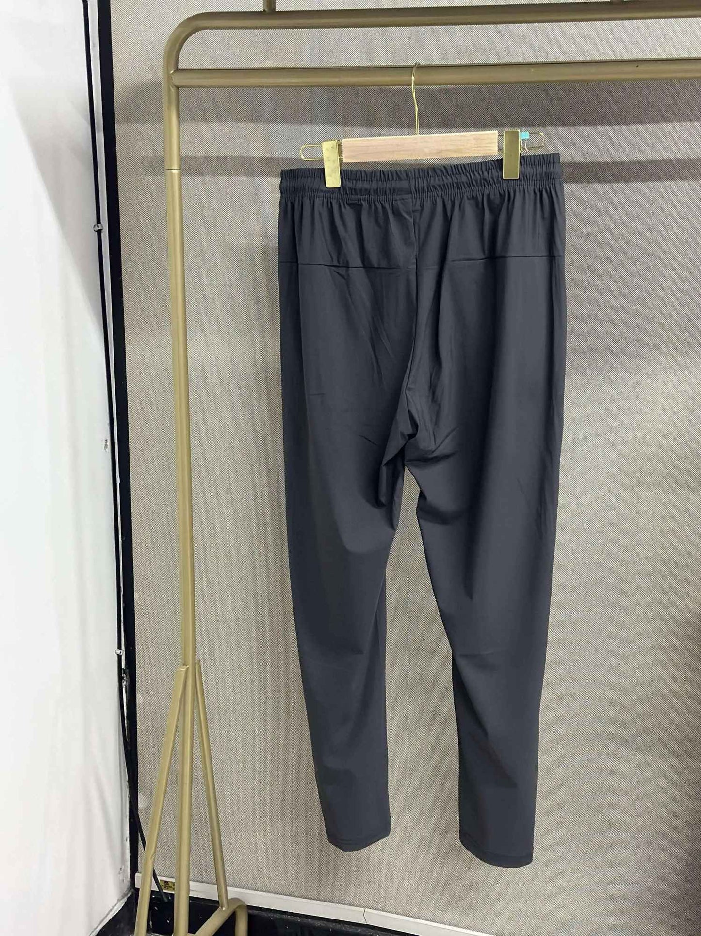 Calça Jogger Masculina De Secagem Rápida, Respirável, Com Cordão Na Cintura, Elegante E Elástica, Para Fitness