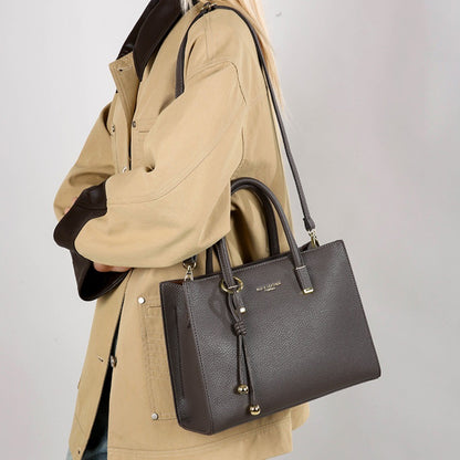 Genuine Brand Top Quality Pu Leather Handbag Women's Tote Messenger Sac Designer Large Capacity 3 Levels Shoulder Crossbody Bags