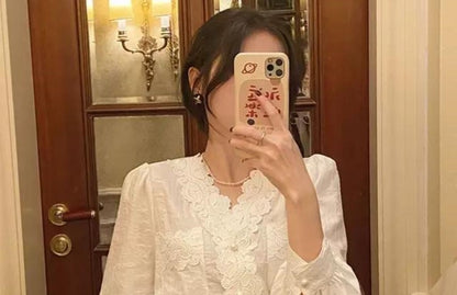 Autumn Outfit Set Women's 2023 New Court Sle Retro irt Versatile Mid-Length A-Line  Skirt for Pear aped Body