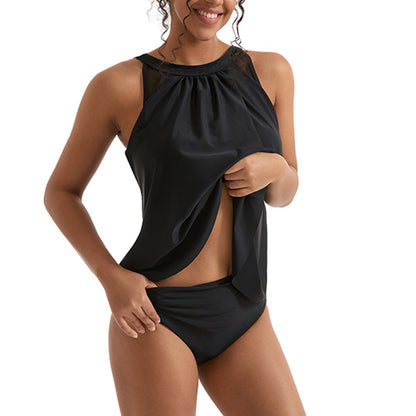 Women Tummy Control Tankini Bathing Suits High Waisted Padded Swimwear Plus Size Beachwear Swimsuit Bikini Sets Female