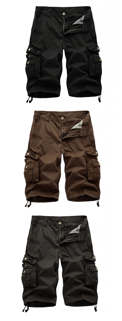 Cotton Cargo Shorts Men  Summer Men Army Military Tactical Homme Shorts Male Casual Streetwear Multi-Pocket Cargo Shorts