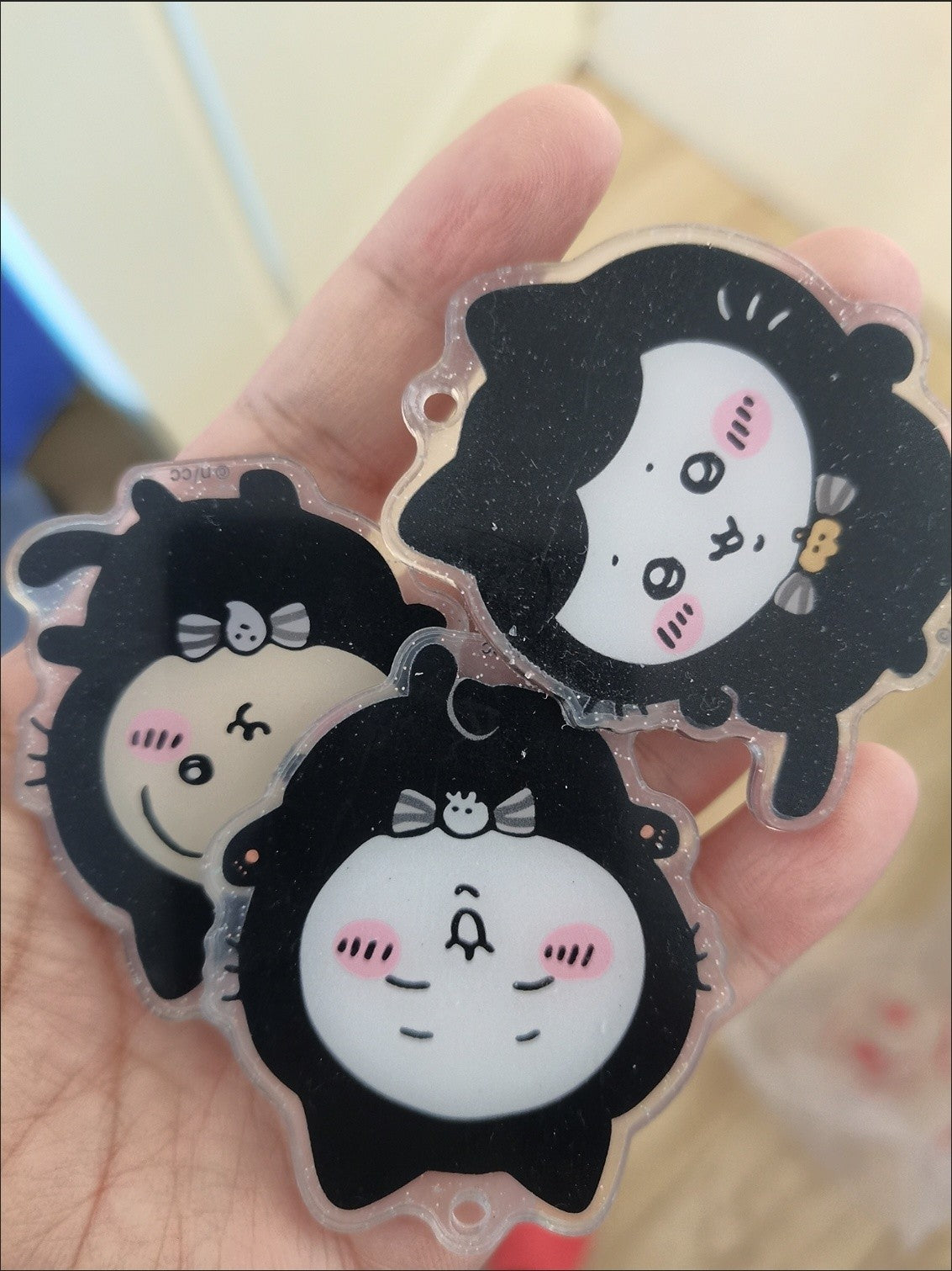 New Jiyi Ckw Korean Halloween Peripheral Creative Hachiware Acrylic Keychain Decoration Usagi Bag Pendant Friend Gift