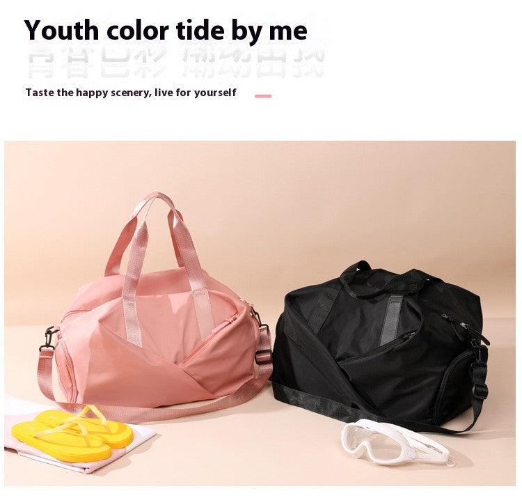 Multifunction Travel Bag Women Sports Gym Fitness Bags Dry and Wet Separation Swimming Shoulder Duffle Handbags Shoes Daypack