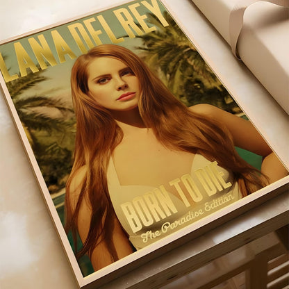 Singer Lana Del Rey Album Poster Poster Paper Print Home Living Room Bedroom Entrance Bar Cafe Art Painting Decoration