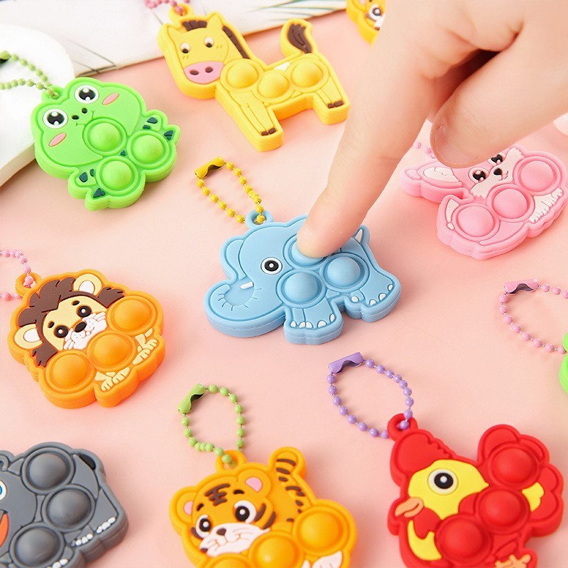 10/30/50/100pcs Animal Bubble Pressing, Pressing, Rebounding, Stress Relieving, Healing Small Items Stress Relief Toys Squeeze