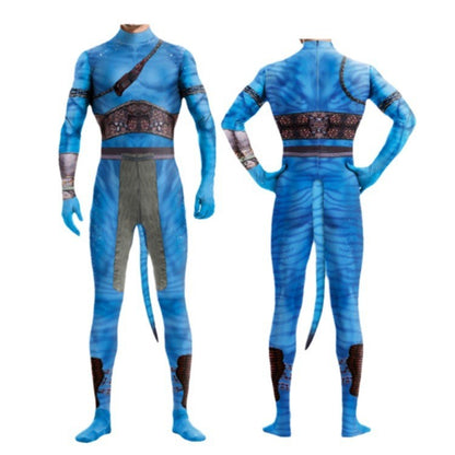 Avatar The Way of Water Cosplay Costume Tail Bodysuit Alien Halloween Birthday Theme Party Role Playing Outfit Adult Women Men