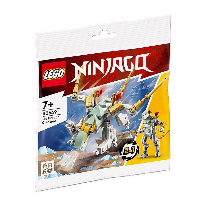 LEGO Ninjago Legacy Minifigura Kai (Polybag Dragão de Fogo) com Minifigura Kai com Espada e Planador Dragão do Kai Presente de Natal 30535