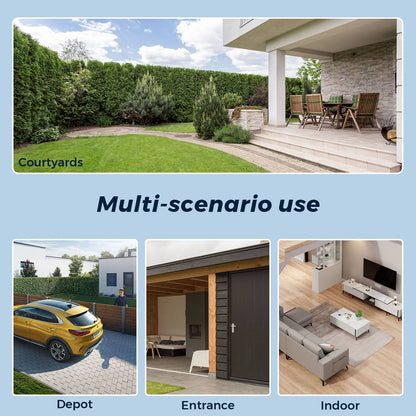 15MP 8K HD Wifi Surveillance Camera Outdoor Three Lens Three Screens Security IP Camera Human Detection 5G Wifi Camera O-KAM PRO