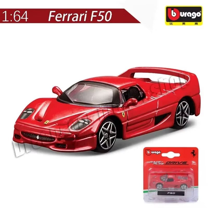 Burago 1:64 Ferrari Series SF90 488P Roma F430 F12 Liga de Carro Modelo Brinquedos Infantis Coleção de Presentes de Férias Modelo de Carro Atacado