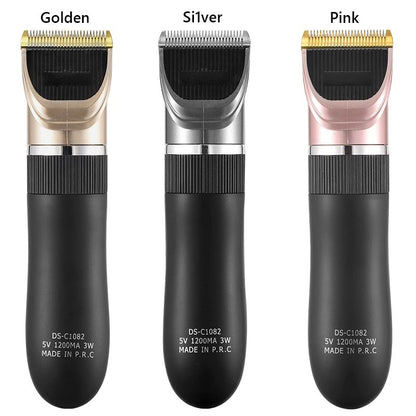 Professional Cordless Rechargeable Electric Hair Clipper - For Men, Adults & Kids, Barber-Grade Hair Trimmer & Cutter Machine
