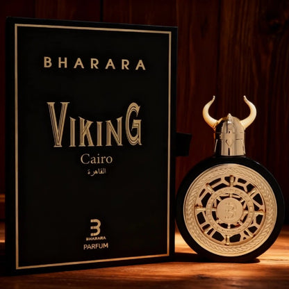 Bharara Viking Perfume for Men-Powerful Woody Leather & Tobacco Fragrance,Long Lasting Intense Scent,Strong Projection Cologne