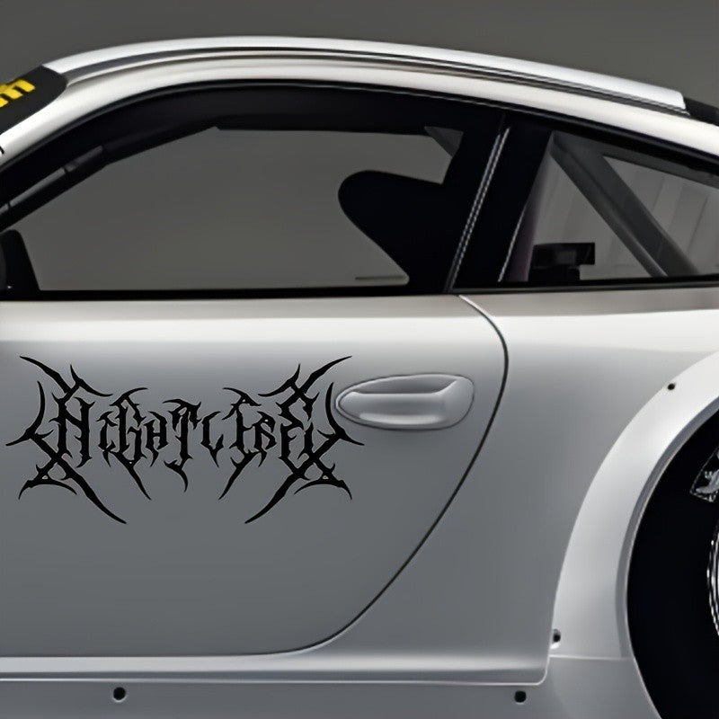 Nightlife Style, Gothic Sticker/black/white/versatile Style/Suitable for SUV Small Car Sunscreen Adhesive Watertight Car Sticker