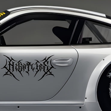 Nightlife Style, Gothic Sticker/black/white/versatile Style/Suitable for SUV Small Car Sunscreen Adhesive Watertight Car Sticker