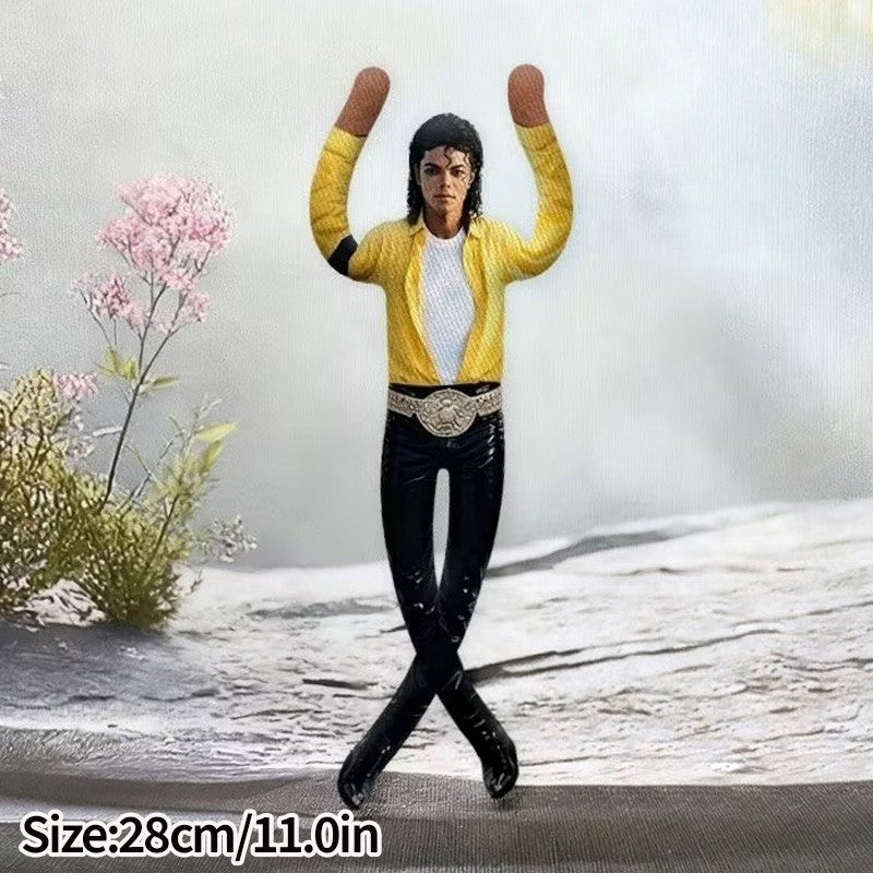 28cm Michael Jackson Action Doll Michael Jackson Cosplay Props Soft Stuffed Doll Abstract Joint Mobility Doll Collection Gift