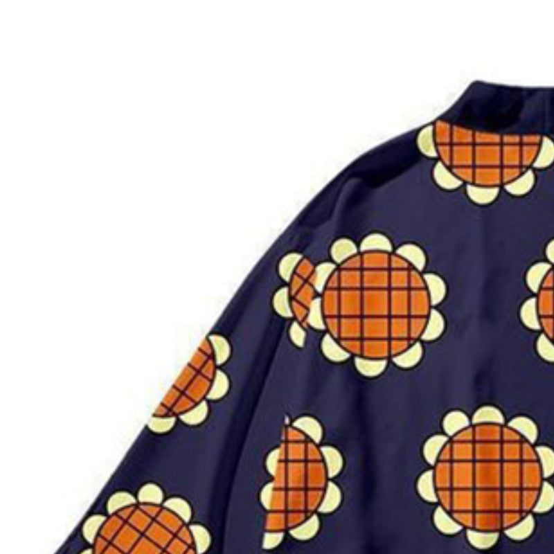 New Arrival Anime Luffy Cosplay Costume Summer Women Men Sunflower Printed Japanese Kimono Cardigan Monkey D Luffy Haori Cloak