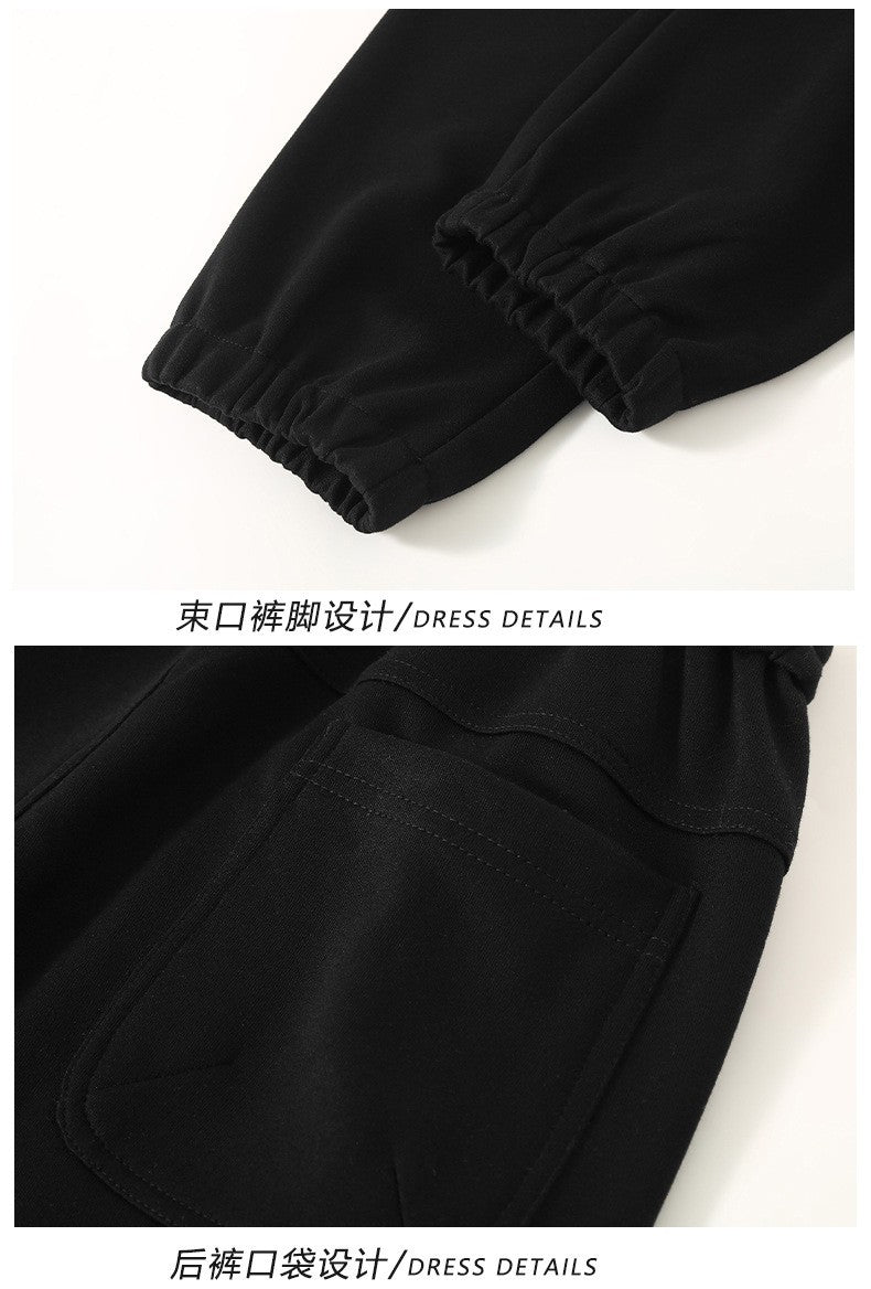 Calça Masculina Plus Size Grande Cintura Elástica Solta Jogger Masculina Primavera Moletom Plus Size Calça Esportiva Folgada